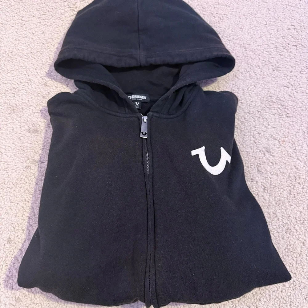 True Religion Buddha Guitar World Tour Zip Hoodie Black Size Large